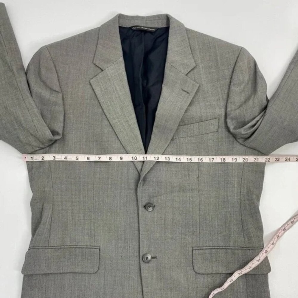 Jack Victor 100% Wool Blazer 40R Loreto CT Black and White 2 Button Super 110'S - Picture 4 of 5